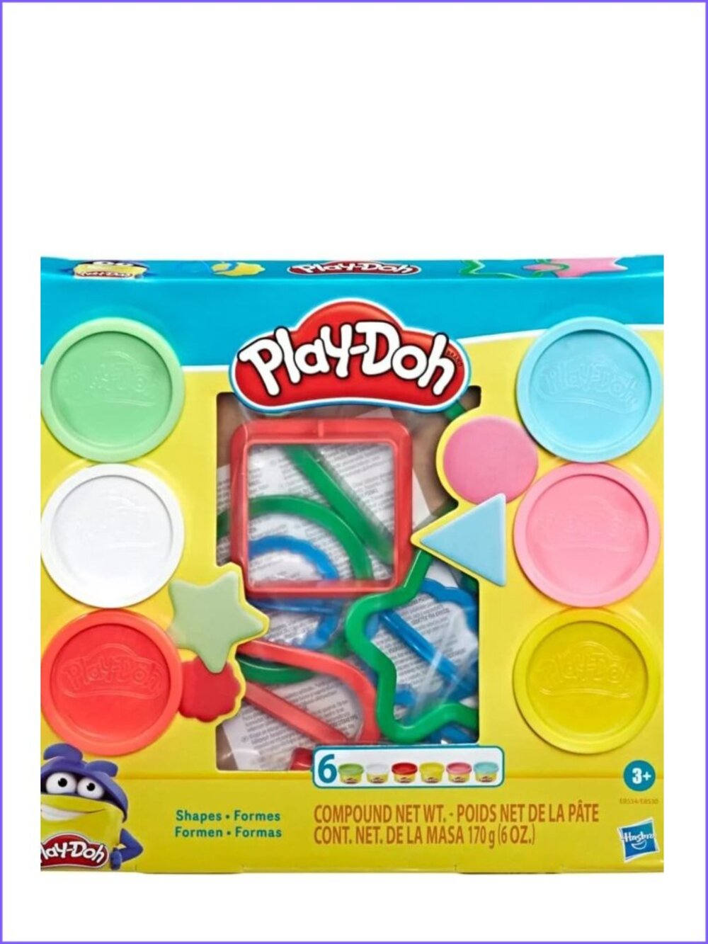 Play-Doh Fundamentals Shapes Stampers Tool Set  New in Box  Age 3+